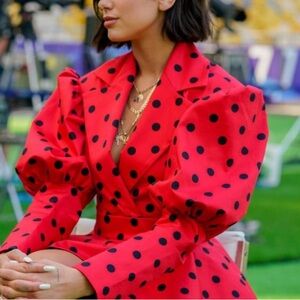 Marianna Senchina Polka Dot Jacket-Dress